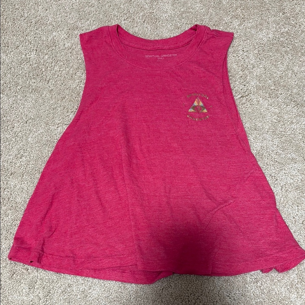 Pink Sleeveless Tank Top